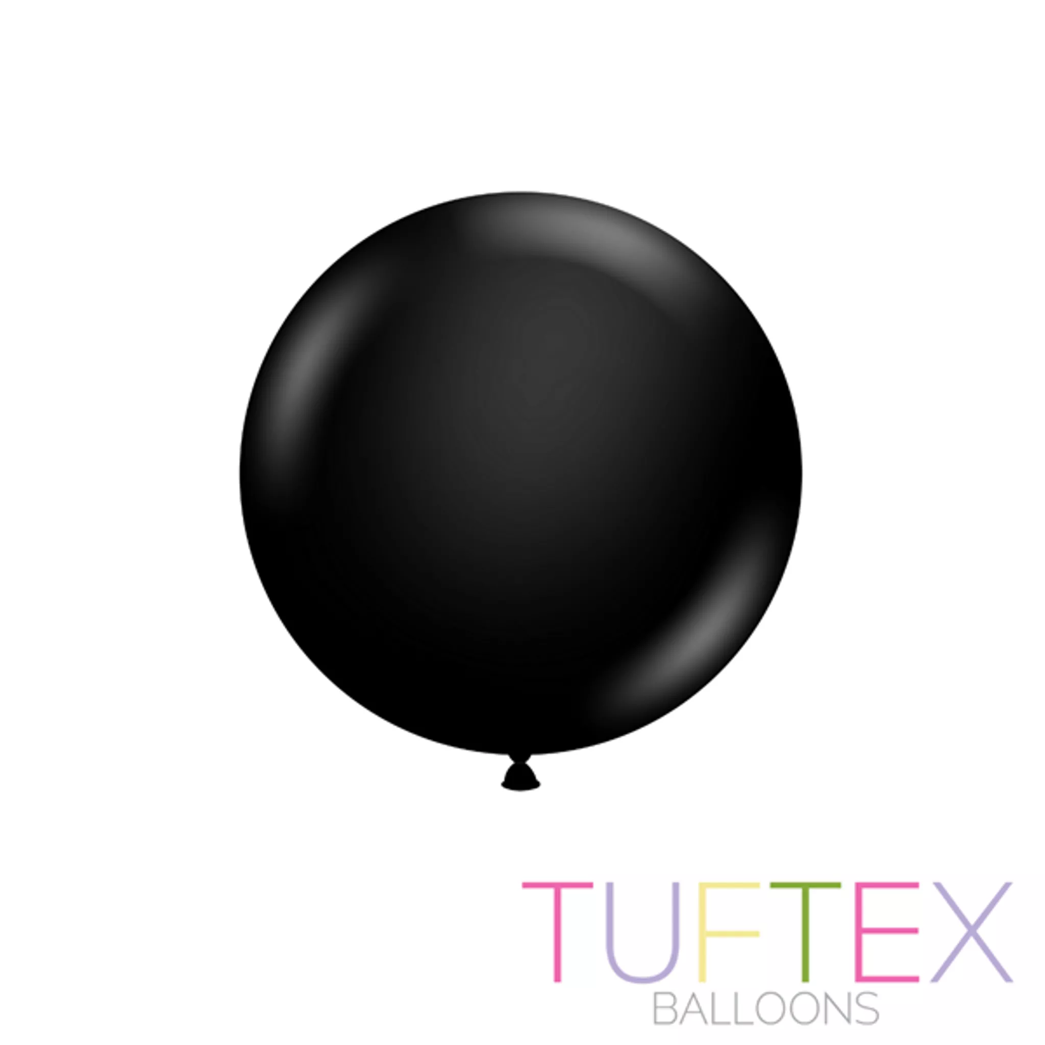 Tuftex Standard Black 17" Latex Balloons 50pk