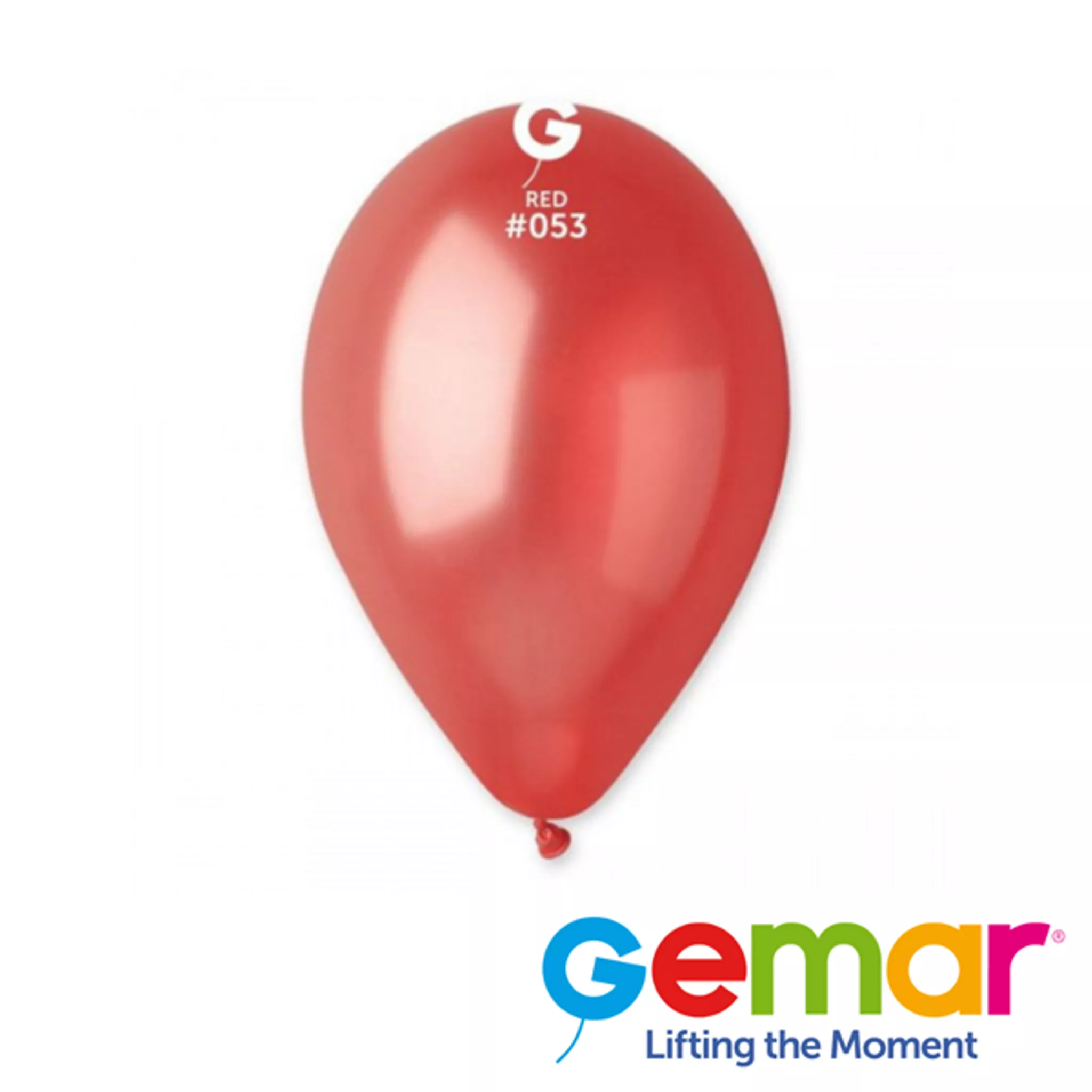 Gemar Metallic Red 13" Latex Balloons 50pk