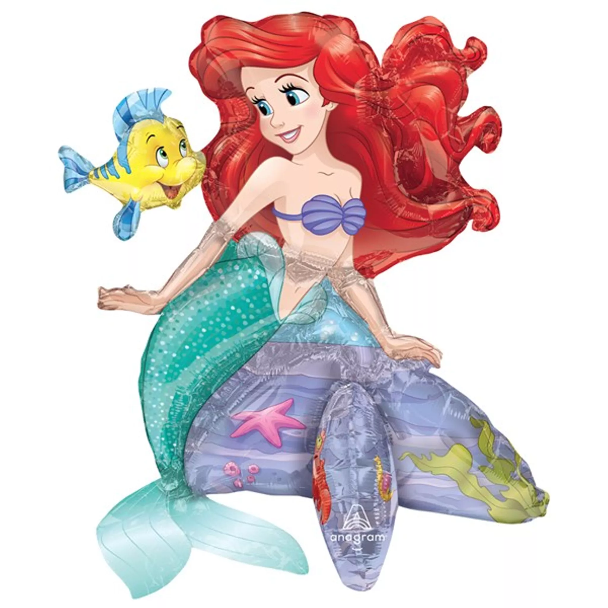 Anagram Ariel The Little Mermaid Sitter Foil Balloon