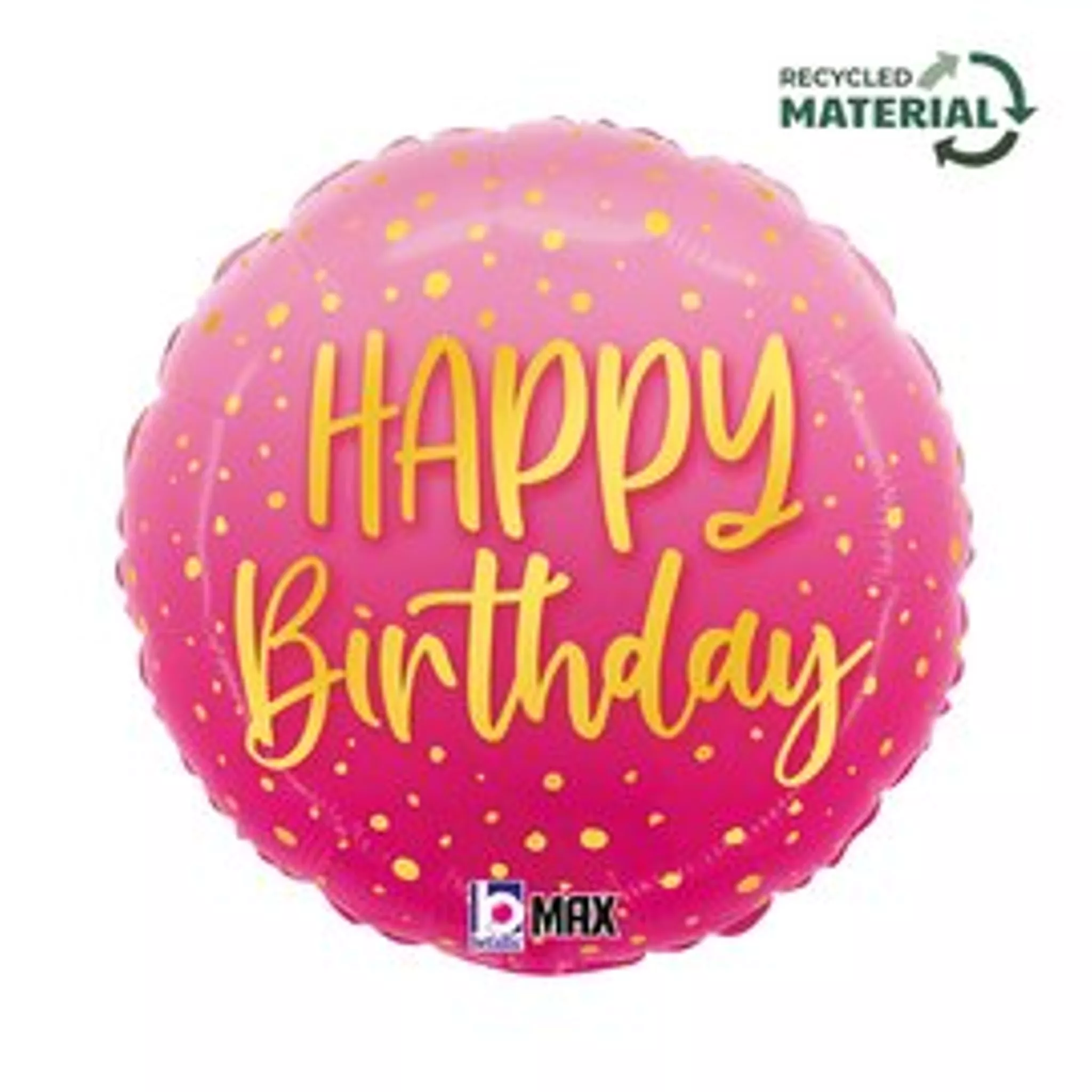 Grabo Foil Balloon Pink Birthday 18"