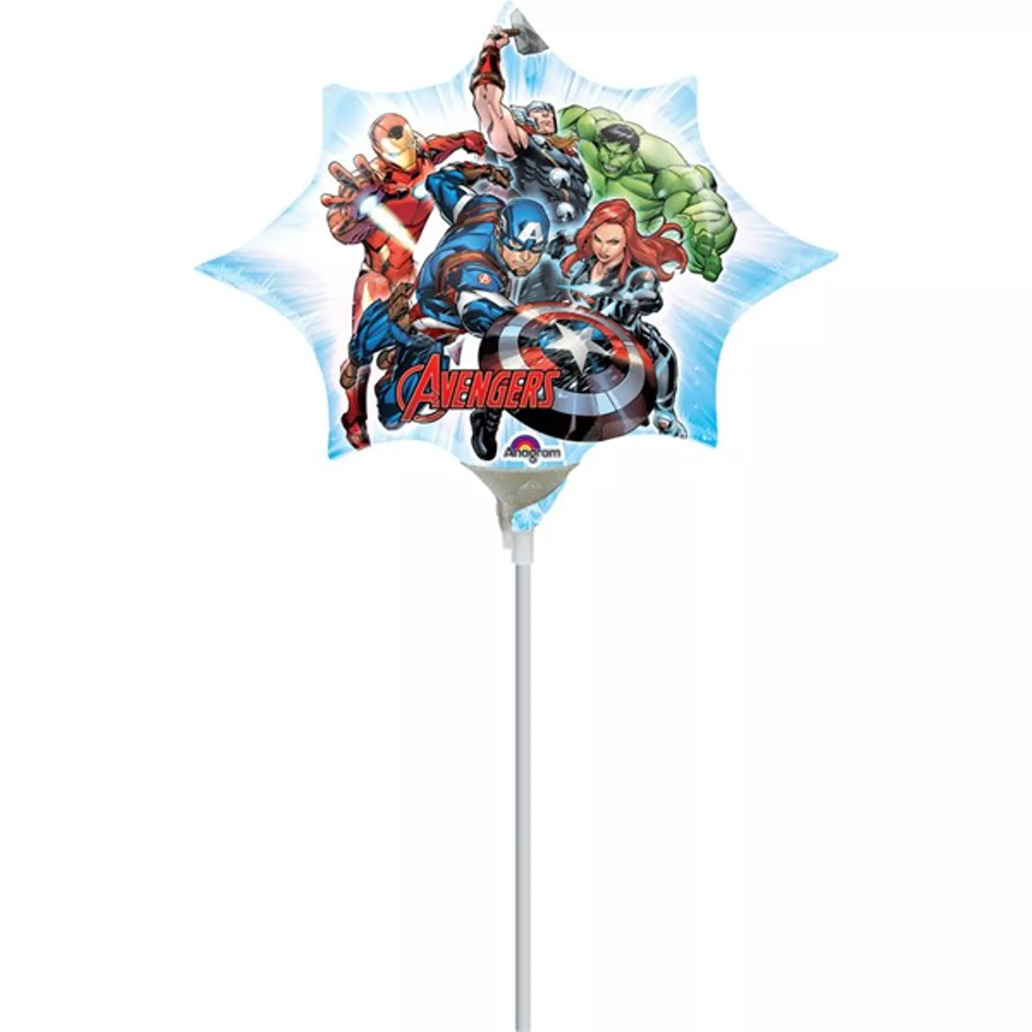 Anagram Avengers Mini Shape 10" Air Fill Foil Balloon