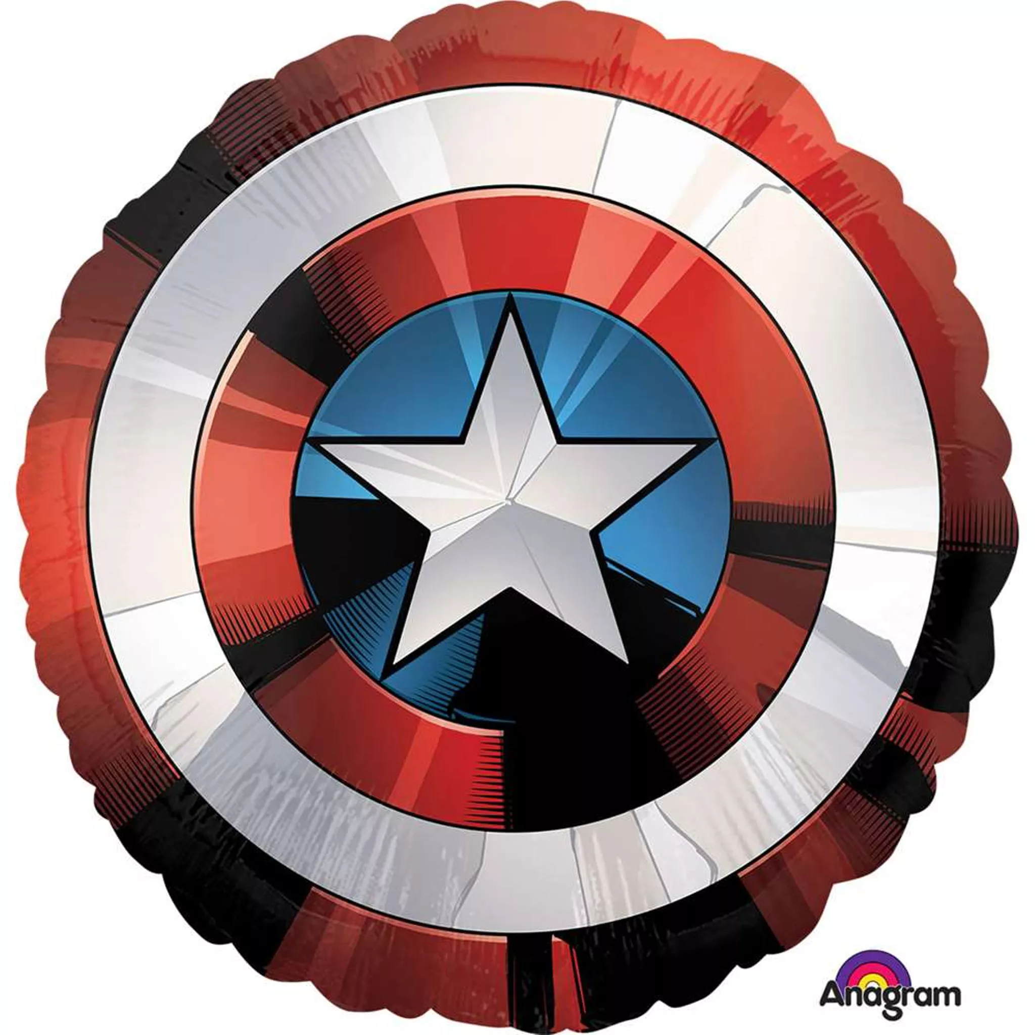 Anagram Captain America Shield 28" Supershape Foil Balloon