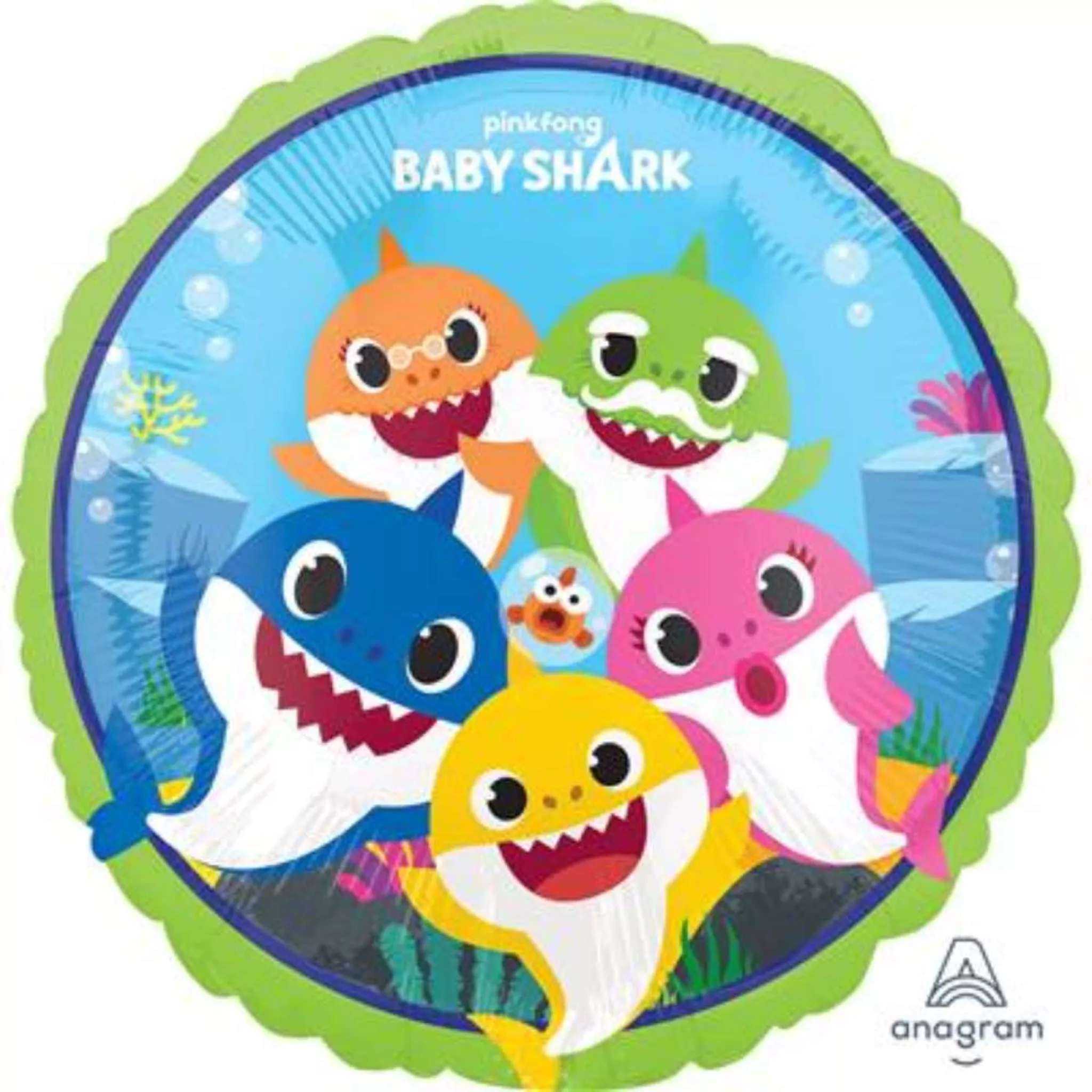 Anagram Foil Balloon 18" Round Baby Shark