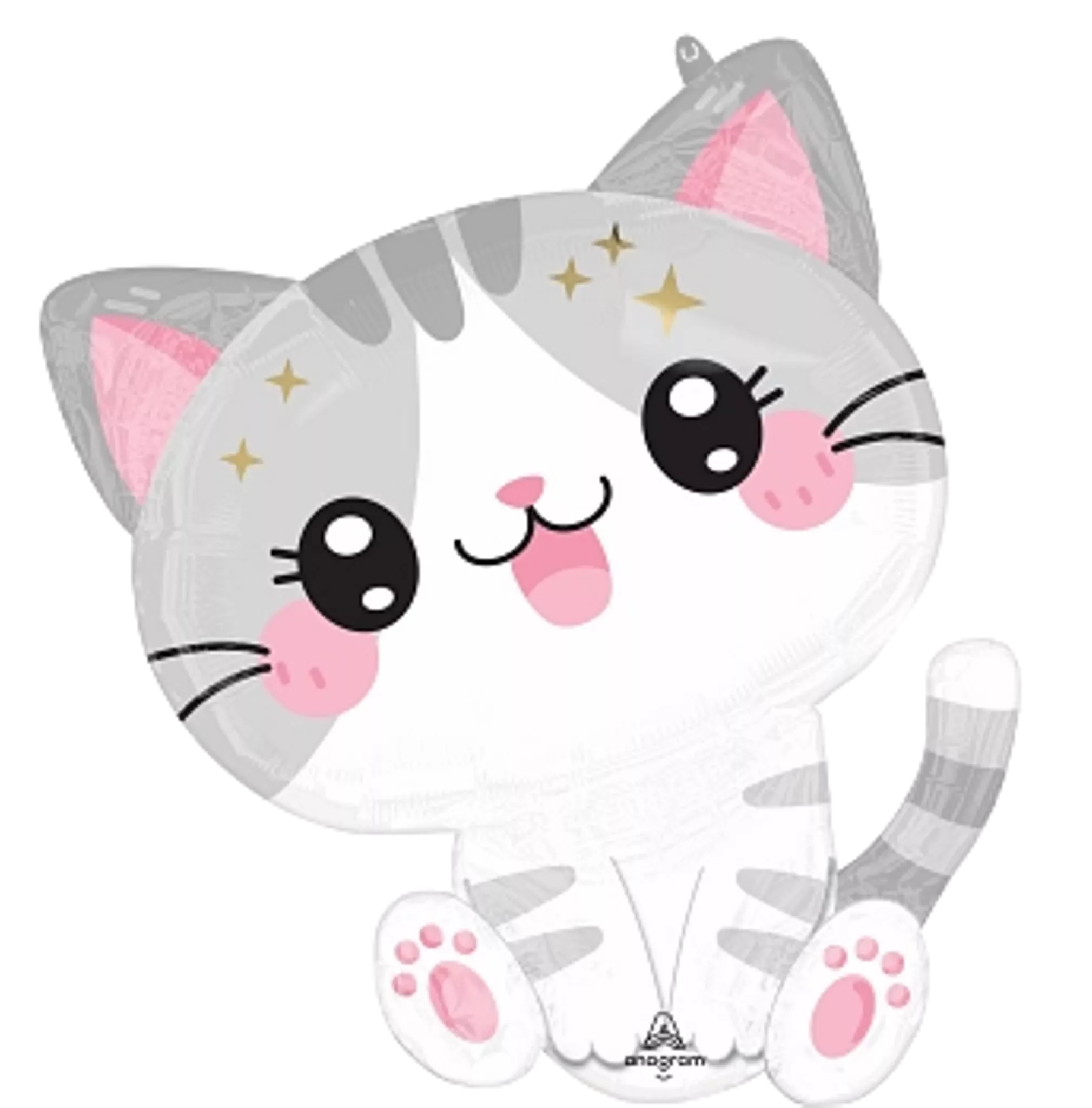 Anagram Foil Balloon Supershape Kawaii Kitty 24"