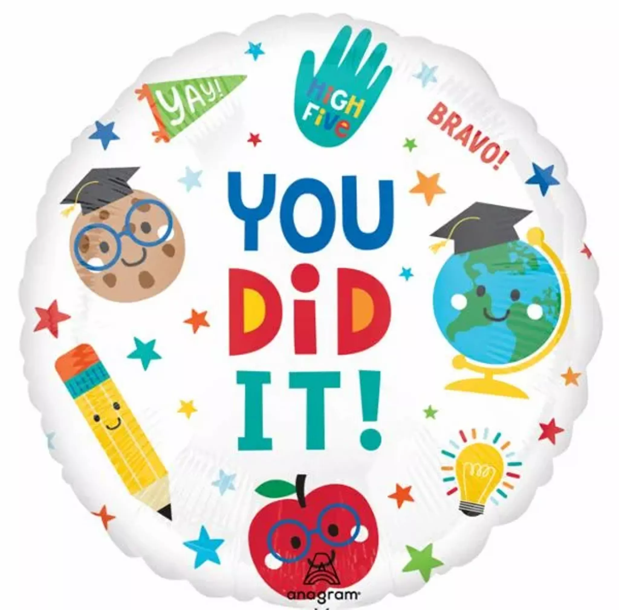 Anagram Foil Balloon You Did It 18"