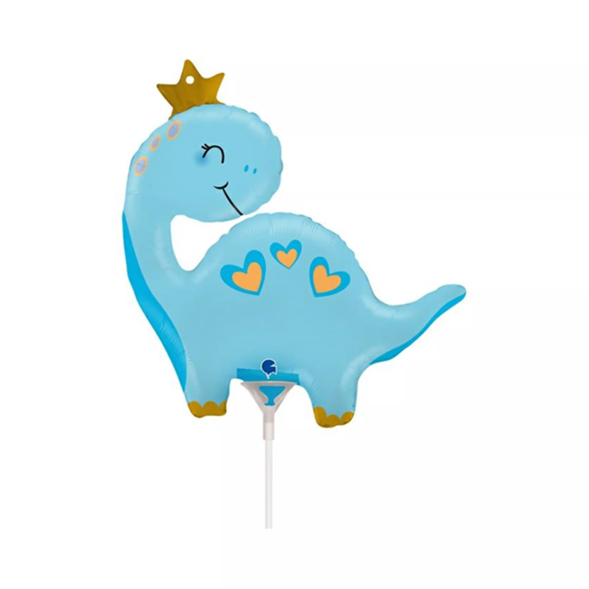 Grabo Blue Dinosaur 14" Mini Foil Balloon