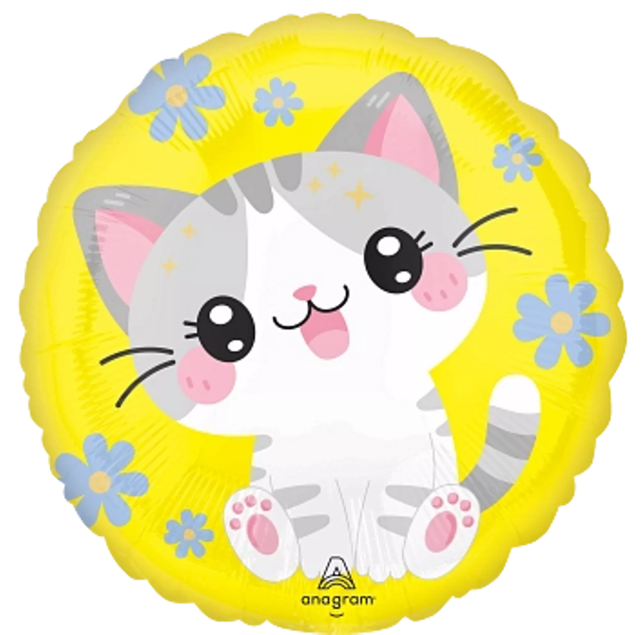 Anagram Foil Balloon Kawaii Kitty 18" (Double-Sided)