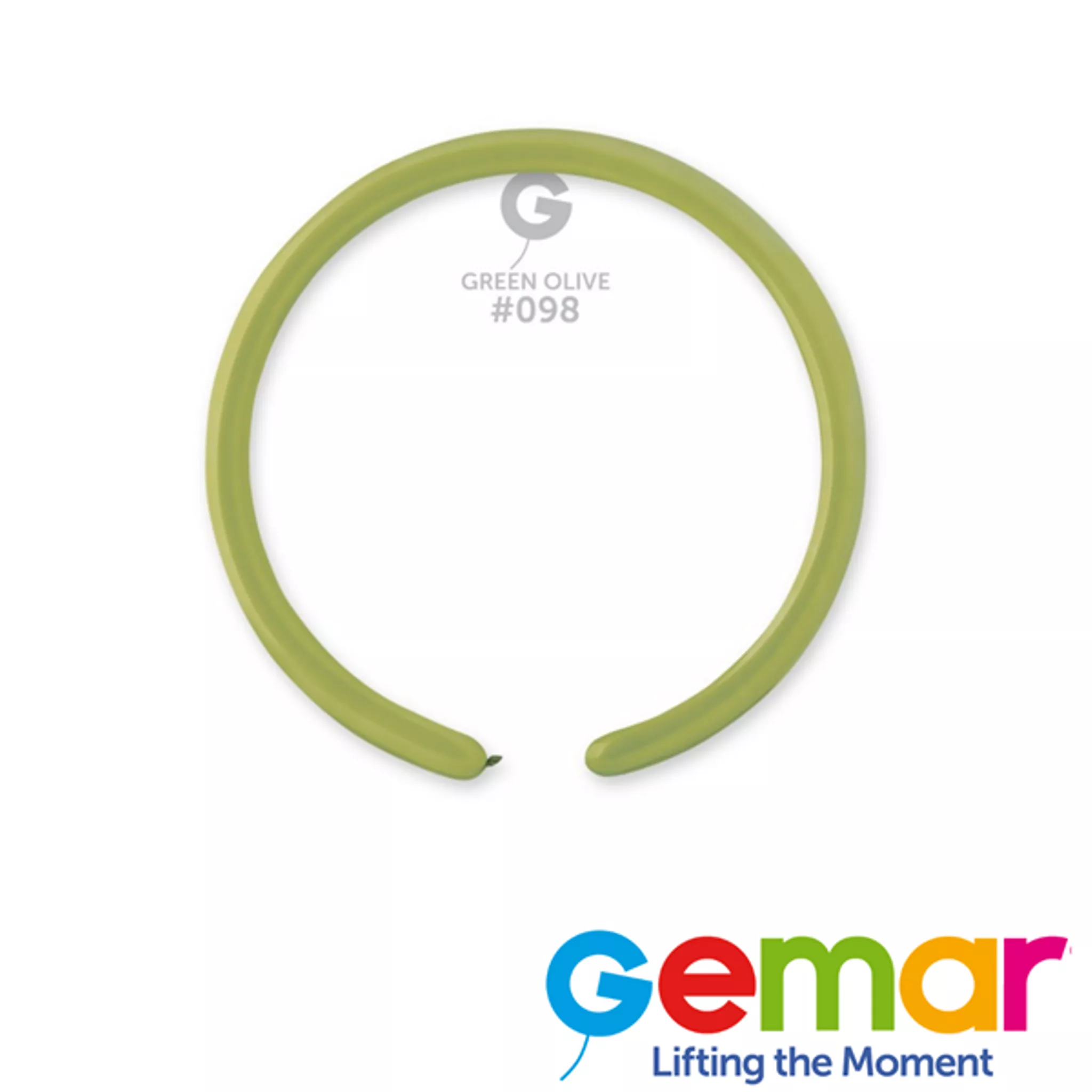 Gemar Natural Olive Green 160 Modelling Latex Balloons 100pk