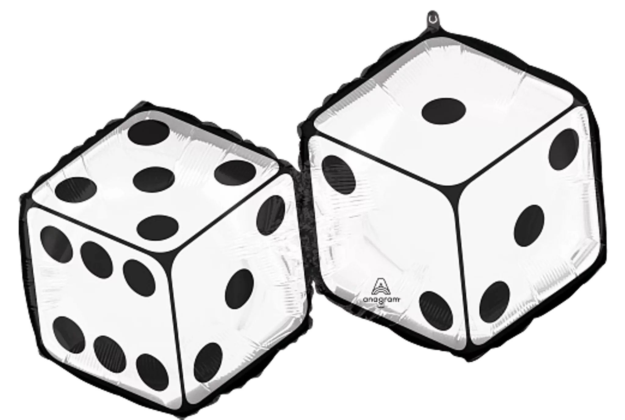 Anagram Foil Balloon Feeling Lucky Dice 30"